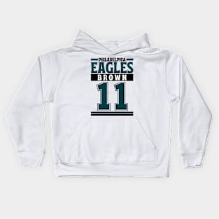 Philadelphia Eagles Brown 11 American Football Edition 3 Kids Hoodie